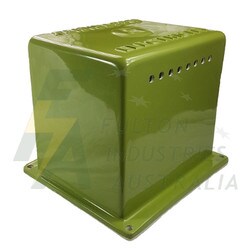 FPB2MVG green short fibreglass electrical pillar top